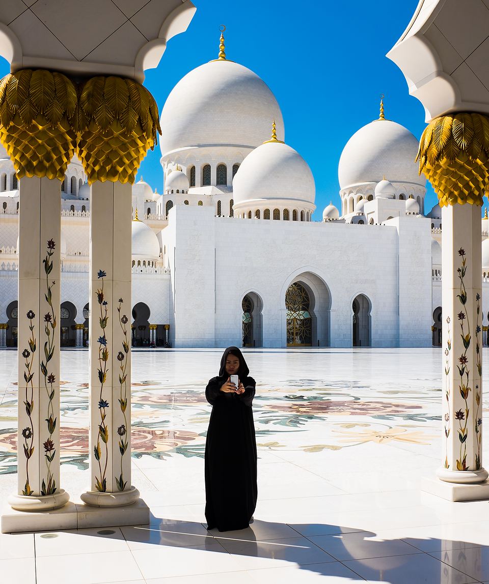 Sheikh Zayed Grand Mosque - trzeci największy meczet na świecie, Abu Dhabi (Emiraty Arabskie)